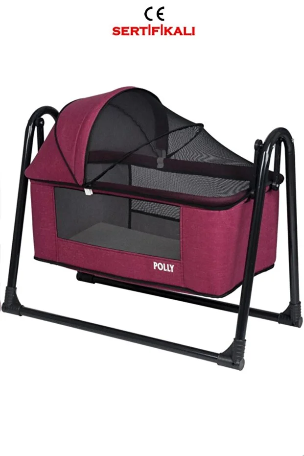 Keten Fileli Silinebilir Portatif Sallanır Anne Yanı Beşik Sepet Beşik Hamak Beşik